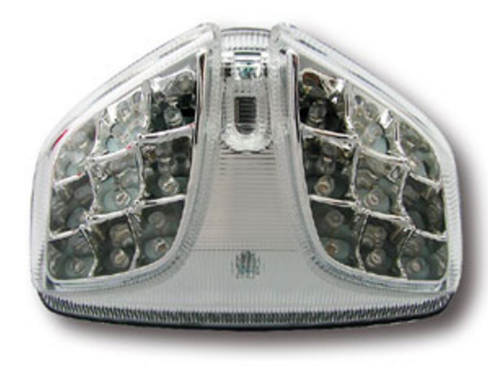 Suzuki GSX-R 600, GSX-R 750 (2008-2009) LED Clear Rear Tail Light With Integrated Indicators