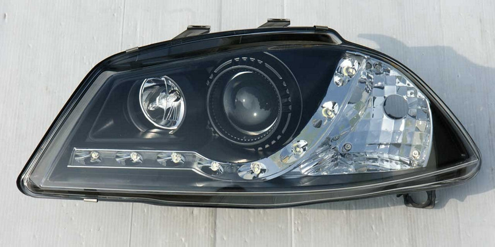 Seat Ibiza Mk3 (2002-2008), Cordoba (2002-2008) Black DRL-Style LED Headlights