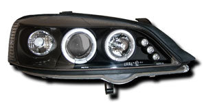 Vauxhall Astra G Mk4 (1998-2003) Black Angel Eye Halogen Headlights