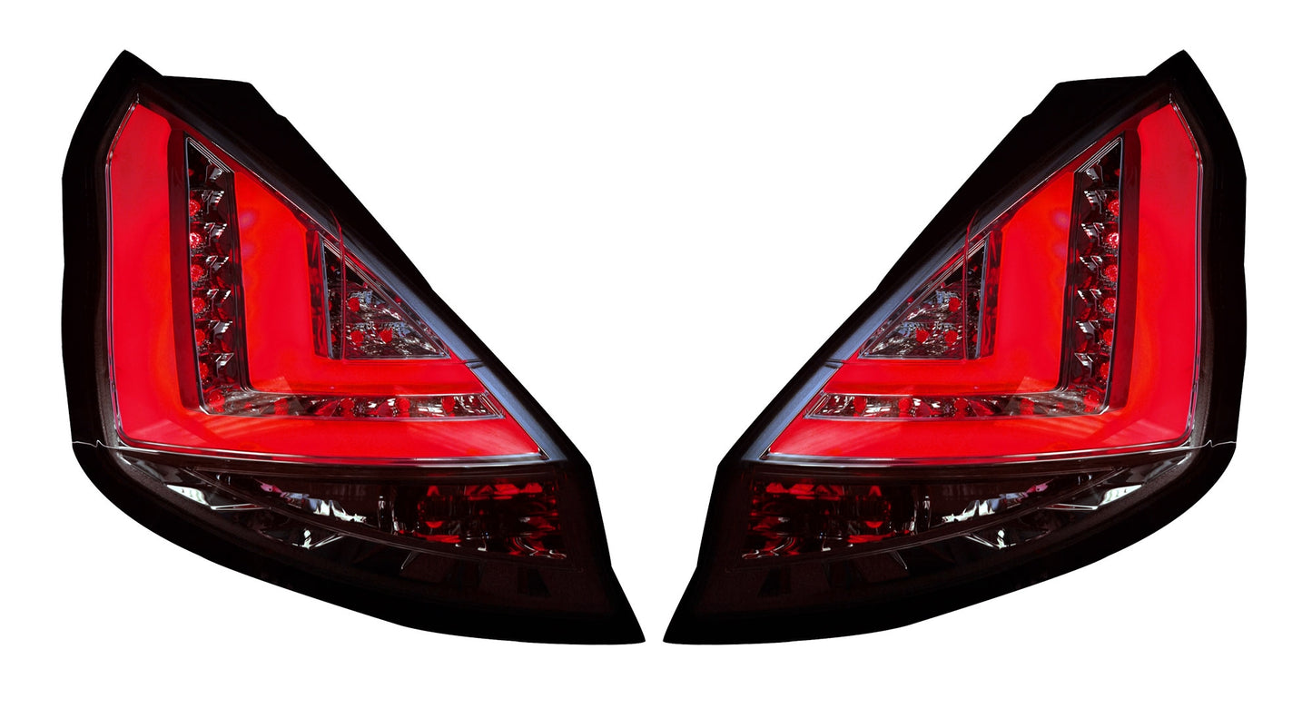 Ford Fiesta Mk7 Facelift 2013-2017 Clear LED Light Bar Rear Tail Lights