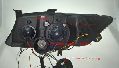 BMW 3-Series E90, E91 Pre-Facelift (2005-2008) Black LED DRL Angel Eye Headlights with Super Bright Rings