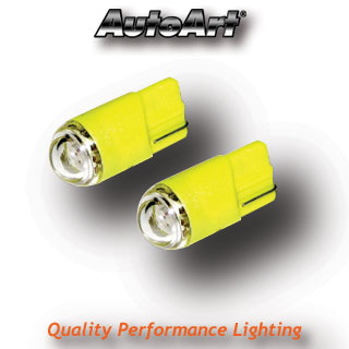 Side Repeater Bulbs -Capless T10 Amber LED Bulb (W5W Equivalent) - Twin Pack