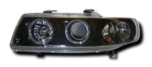 Seat Leon Mk1 1999-2005, Toledo 1999-2005 Black Angel-Eye Headlights