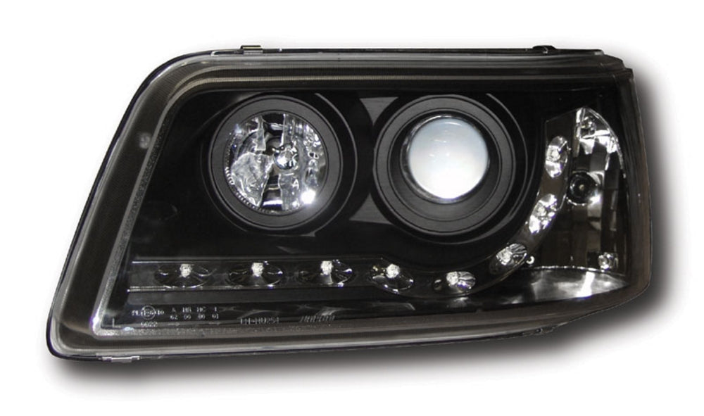 VW T5 Caravelle T5 Transporter Pre-Facelift (2003-2009) Black DRL-Style LED Headlights
