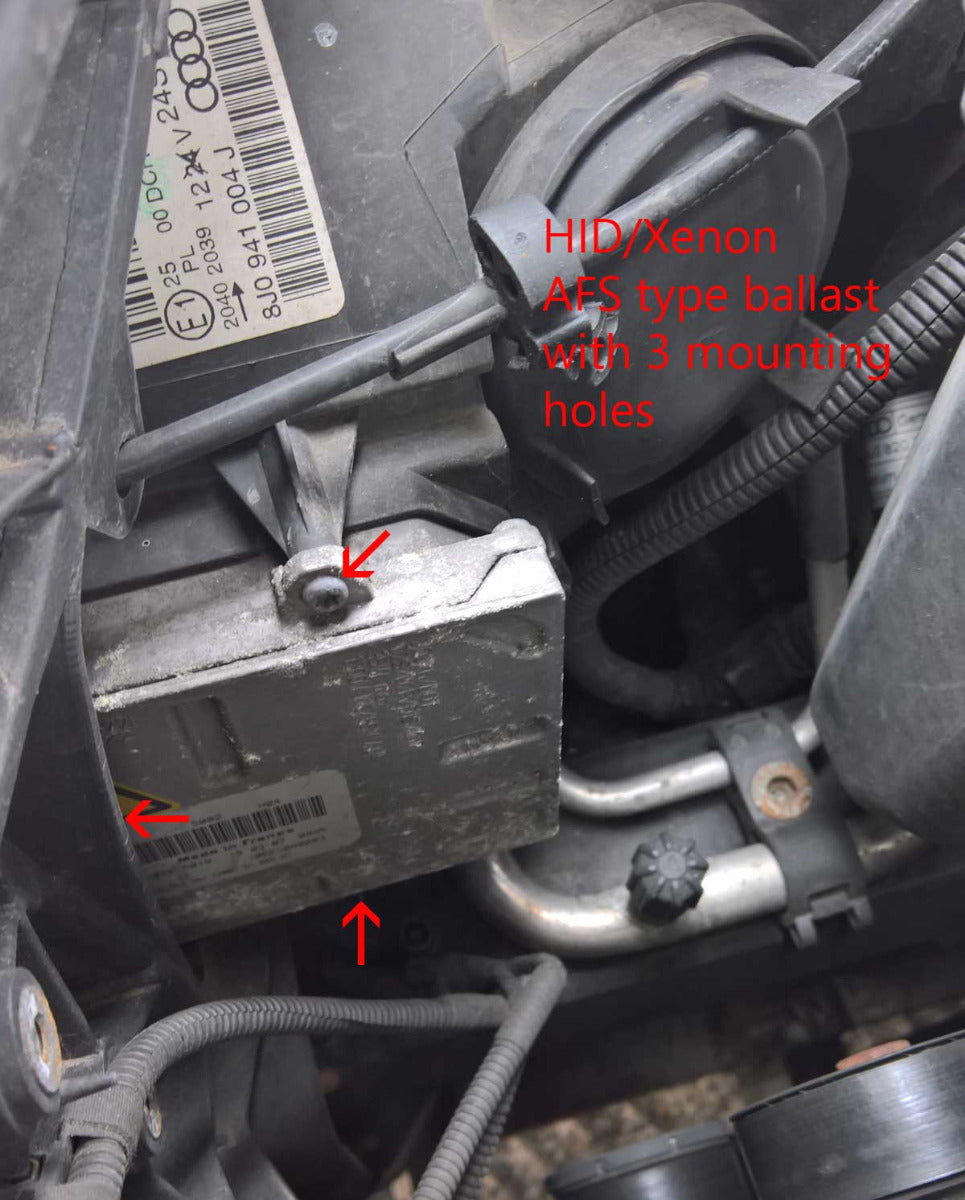 Audi TT Mk2 8J (2006-2014) Black Drl Projector HID/Xenon Headlights With Sequential Indicators - For Cars With OE Bi-Xenon Headlights (Not For Bi-Xenon Adaptive (AFS) Headlights)