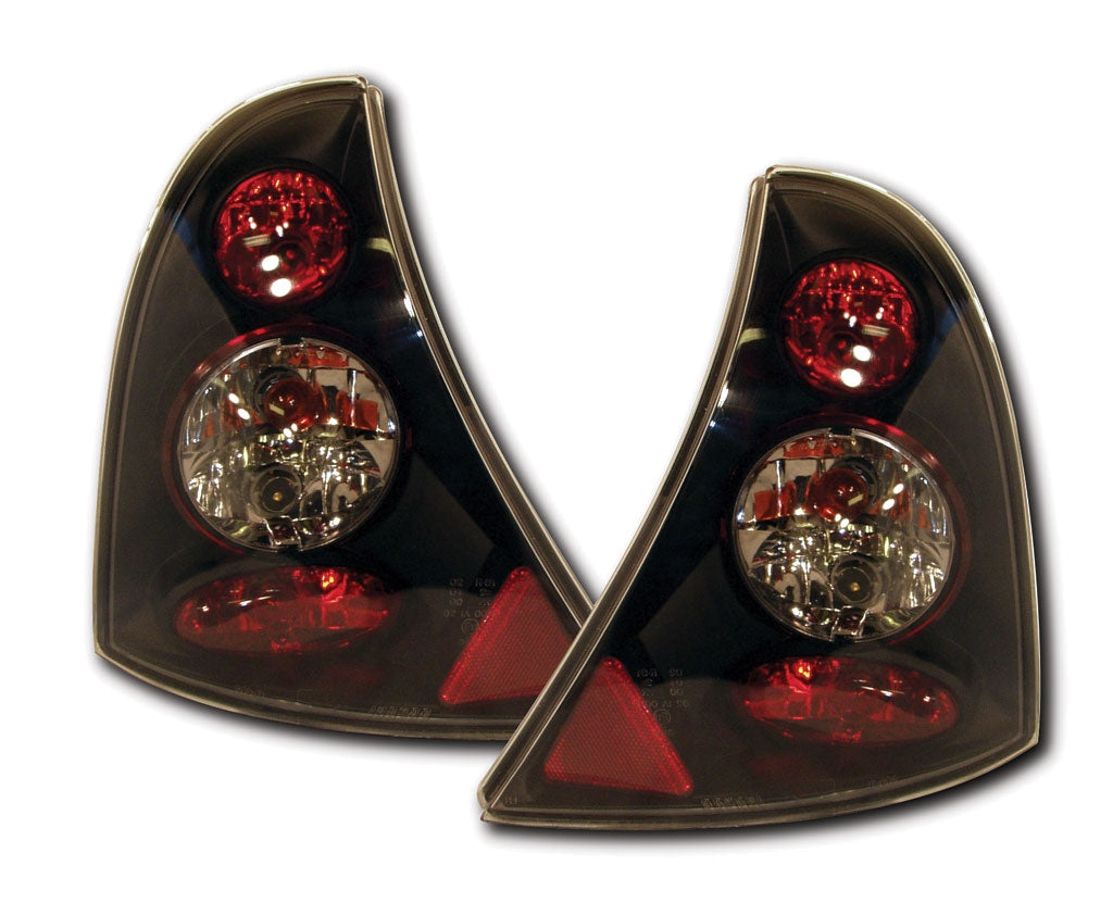 Renault Clio Mk2 (1998-2005) Campus (2005-2008) Black Lexus-Style Rear Tail Lights