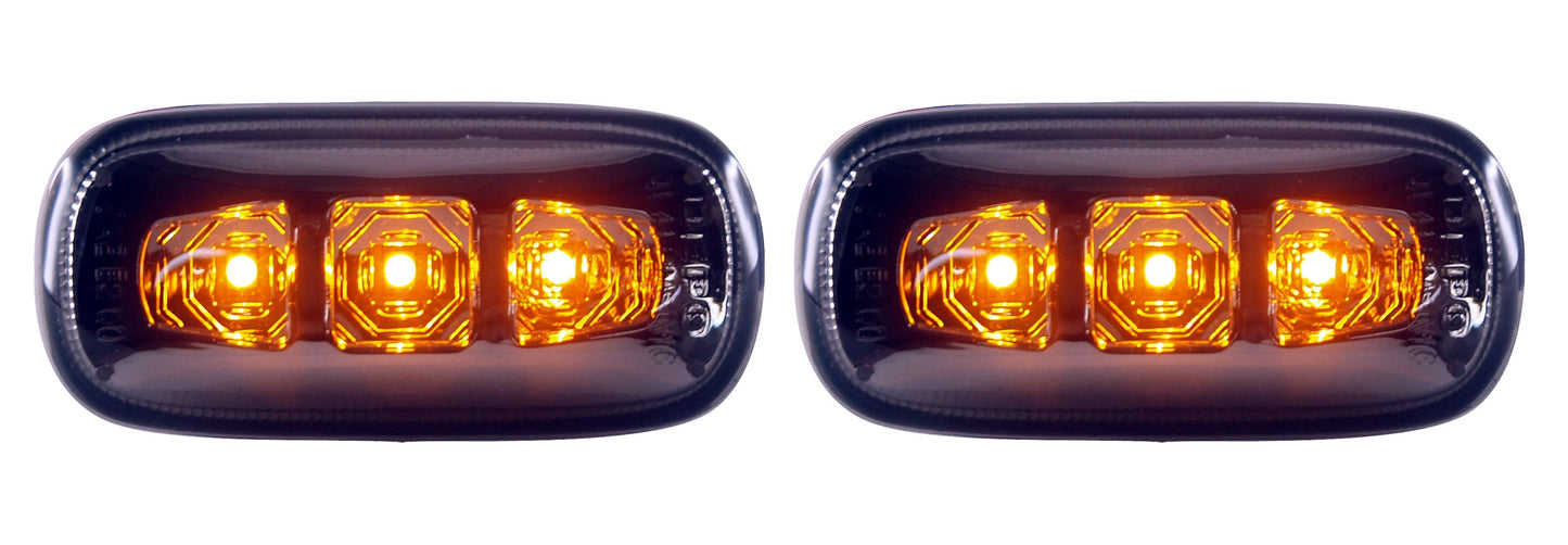 Audi A3, A4, A6 Light Smoked Black LED Depo Side Wing Repeaters