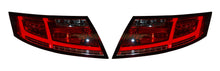 Audi TT Mk2 8J (2006-2014) Red/Clear LED Light Bar Rear Tail Lights