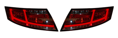 Audi TT Mk2 8J (2006-2014) Red/Clear LED Light Bar Rear Tail Lights