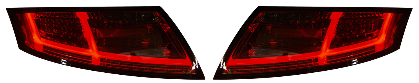 Audi TT Mk2 8J (2006-2014) Red/Black LED Rear Tail Lights