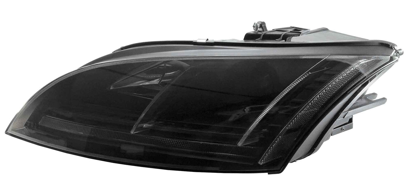 Audi TT Mk 2 8J (2006-2014) Black DRL-Style Projector Headlights With Sequential Indicators - Only For Cars With Halogen Headlights