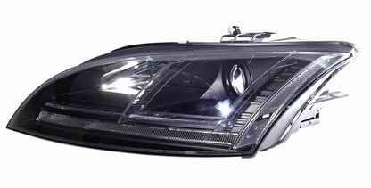 Audi TT Mk2 8J (2006-2014) Black Drl Projector HID/Xenon Headlights With Sequential Indicators - For Cars With OE Bi-Xenon Headlights (Not For Bi-Xenon Adaptive (AFS) Headlights)