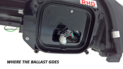 Audi TT Mk2 8J (2006-2014) Black Drl Projector HID/Xenon Headlights With Sequential Indicators - For Cars With OE Bi-Xenon Headlights (Not For Bi-Xenon Adaptive (AFS) Headlights)