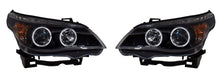 BMW 5-Series Saloon (E60); Estate (E61) (2003-2007) Black Angel Eye Projector Headlights