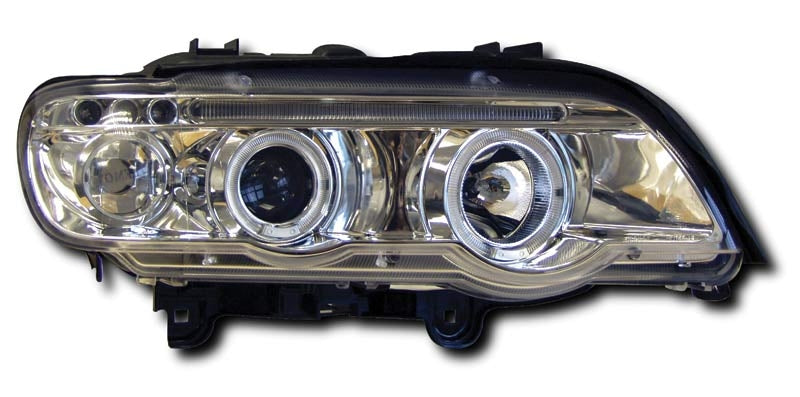 BMW X5 E53 (1998-2003) Chrome Angel Eye Headlights - (Rhd Only)