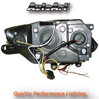 BMW Z4 (2003-2008) Black Angel Eye Headlights With Adjusting Motors