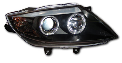 BMW Z4 (2003-2008) Black Angel Eye Headlights With Adjusting Motors
