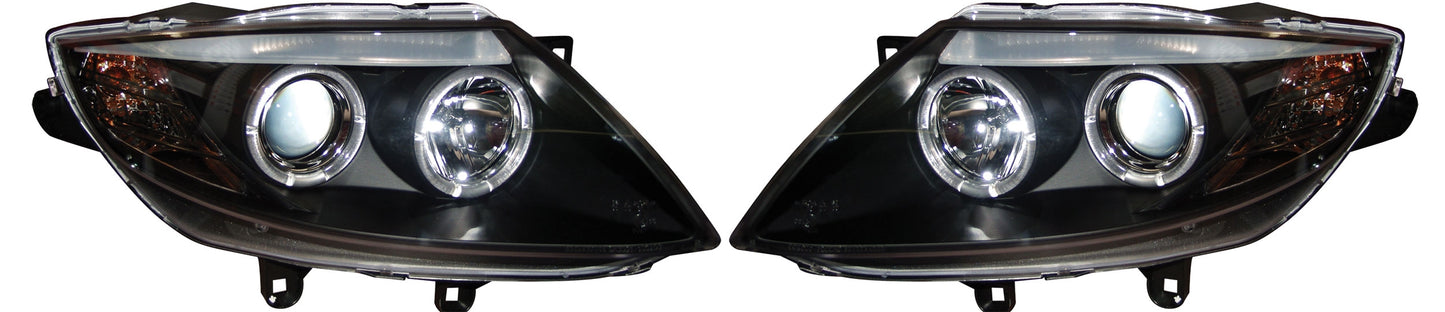 BMW Z4 (2003-2008) Black Angel Eye Headlights Without Adjusting Motors