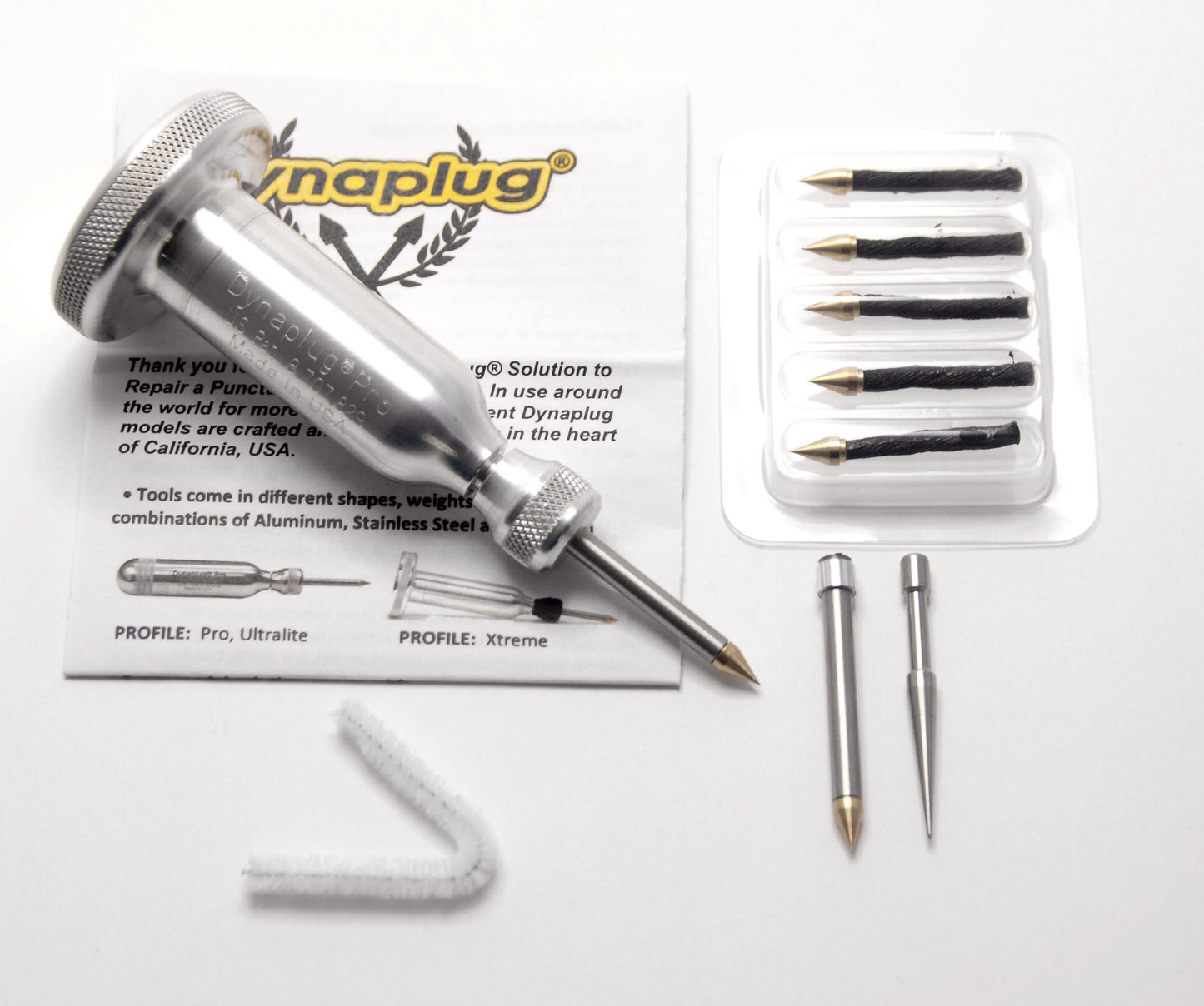 Dynaplug Xtreme Aluminium Tubeless Tyre Puncture Repair Kit For Car & Motorcycles