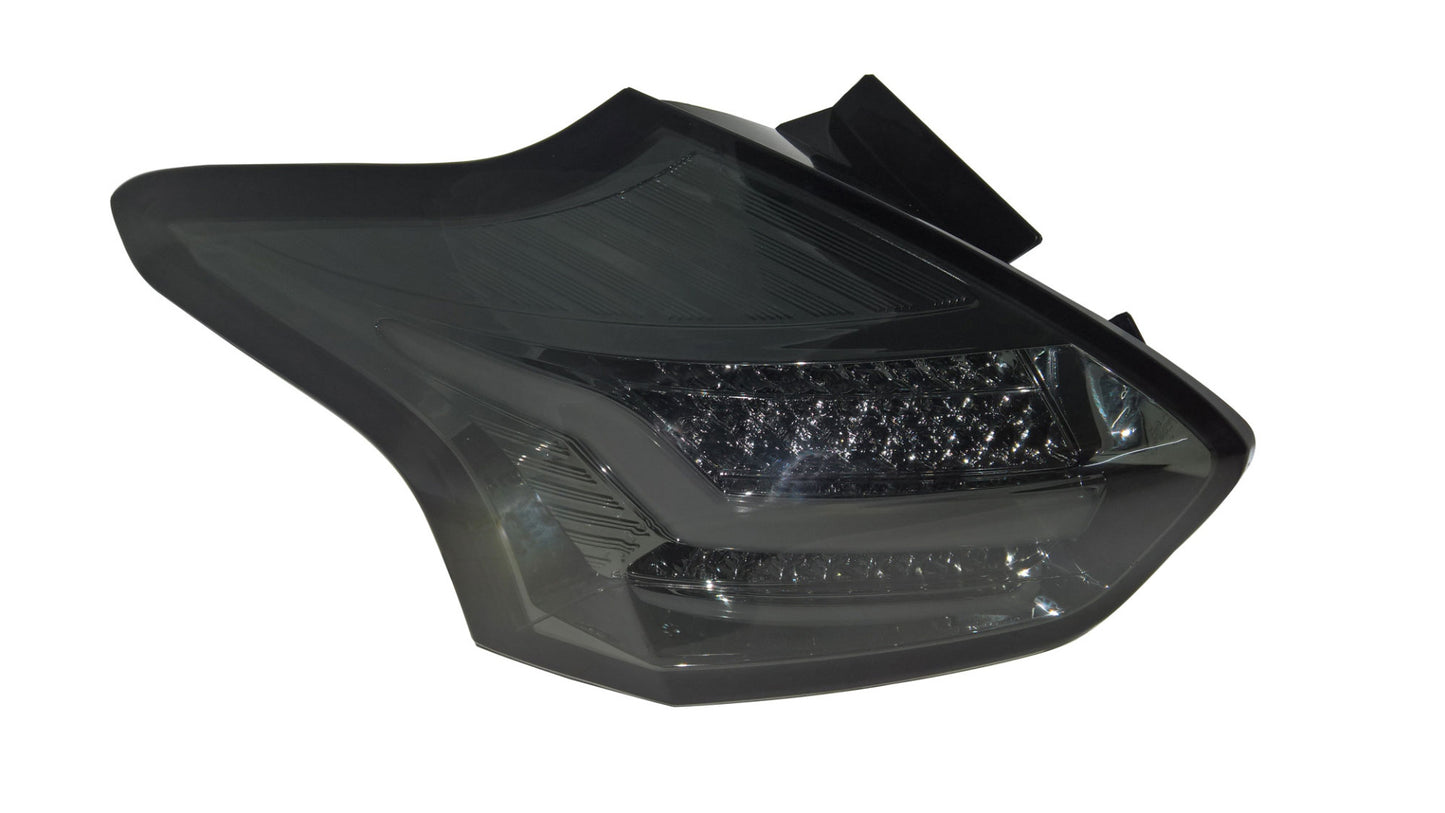 Ford Focus Mk3 (2015-2017) Smoked LED Light Bar Rear Taillights With Sequential Indicators
