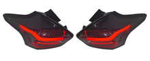 Ford Focus Mk3 (2015-2017) Smoked LED Light Bar Rear Taillights With Sequential Indicators