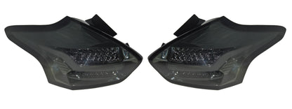 Ford Focus Mk3 (2015-2017) Smoked LED Light Bar Rear Taillights With Sequential Indicators