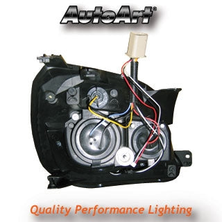 Ford Fiesta Mk6 (2002-2007) Black DRL Headlights