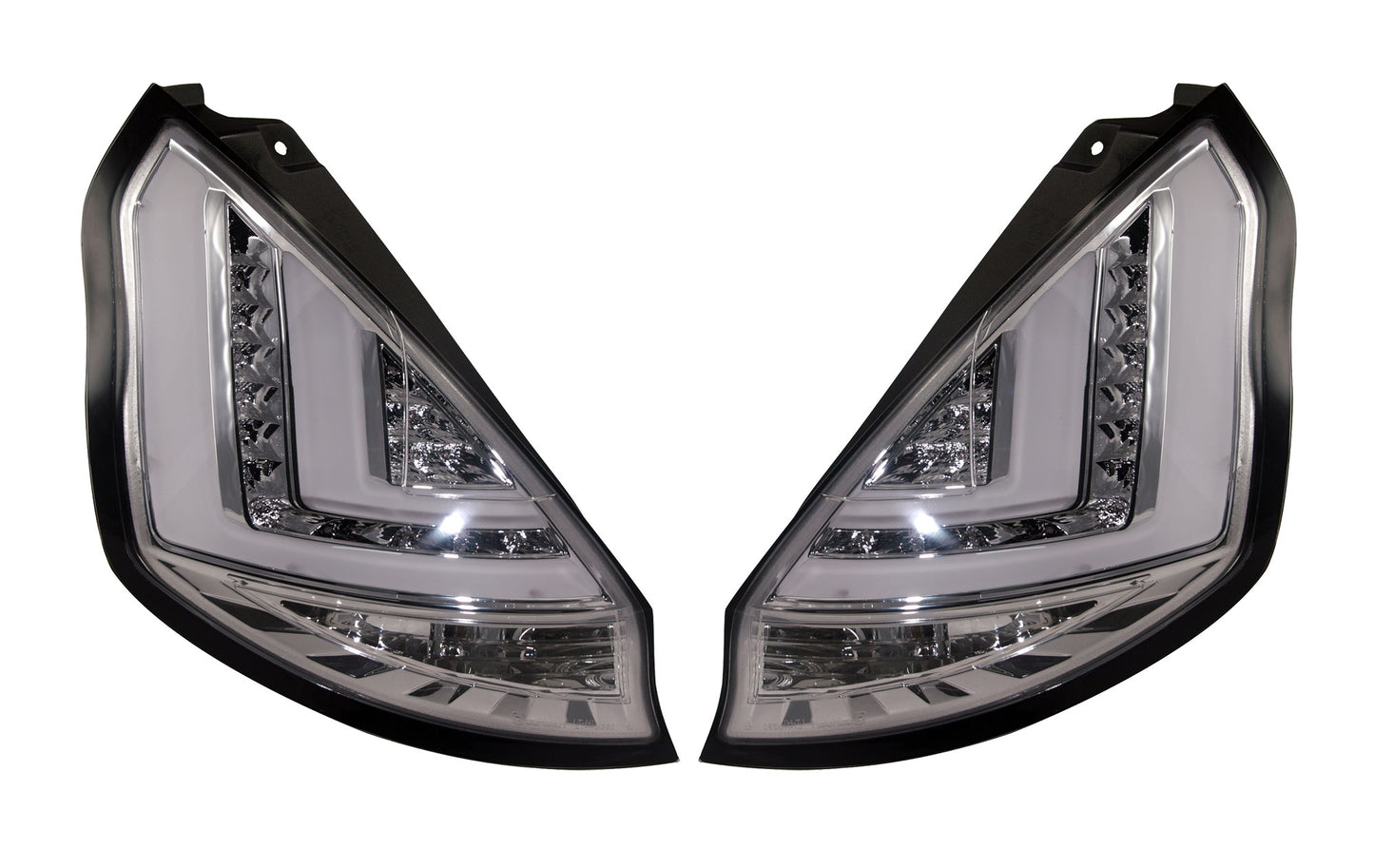 Ford Fiesta Mk7 Facelift 2013-2017 Clear LED Light Bar Rear Tail Lights