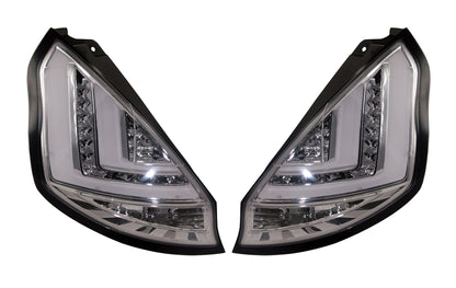 Ford Fiesta Mk7 Facelift 2013-2017 Clear LED Light Bar Rear Tail Lights