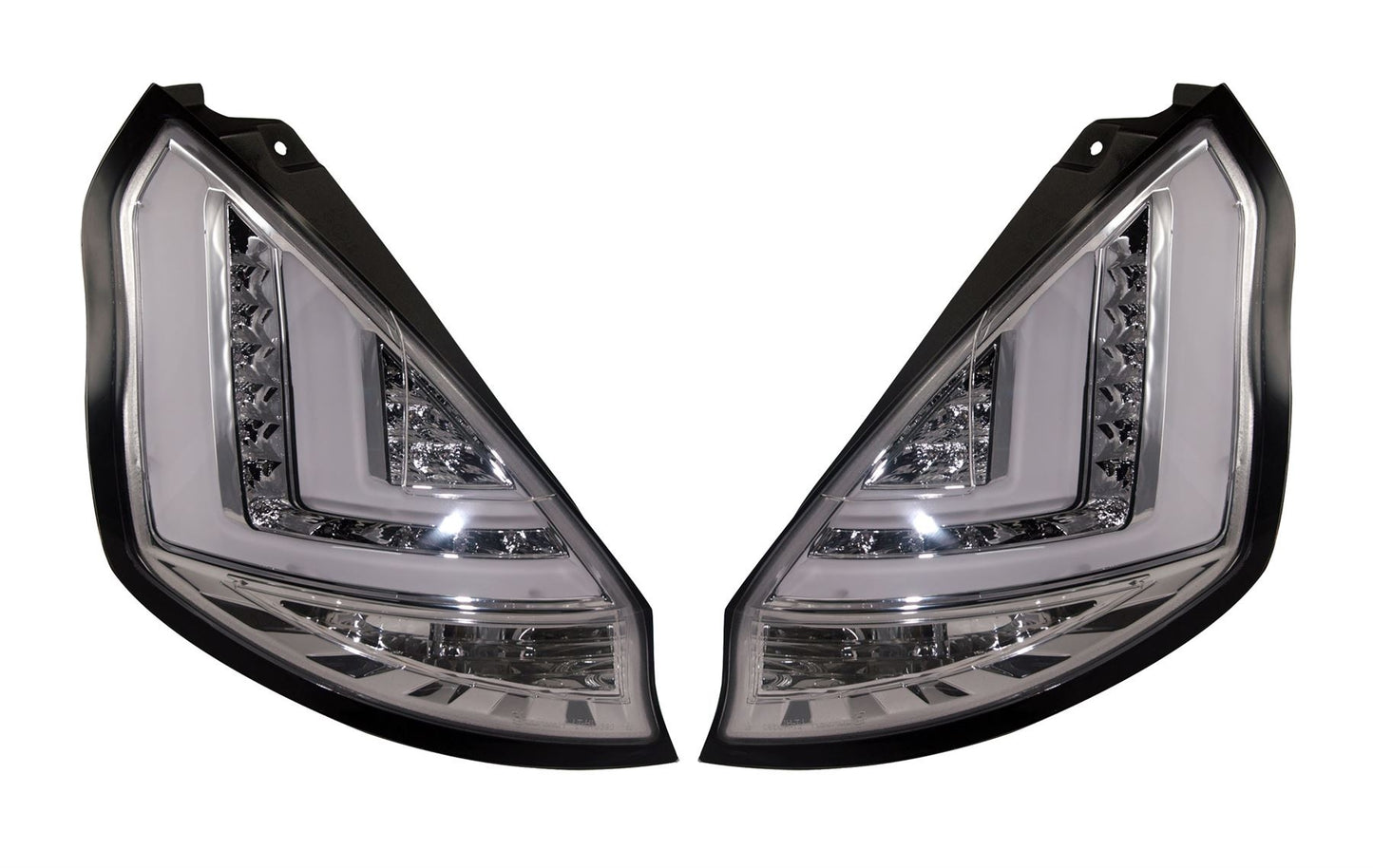 Ford Fiesta Mk7 Pre-Facelift 2008-2012 Clear LED Light Bar Rear Tail Lights