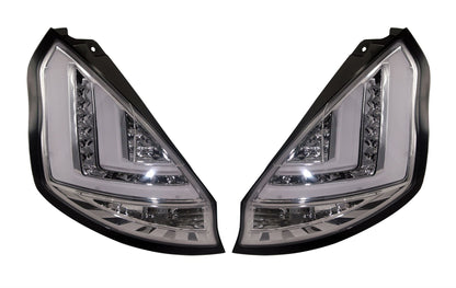 Ford Fiesta Mk7 Pre-Facelift 2008-2012 Clear LED Light Bar Rear Tail Lights