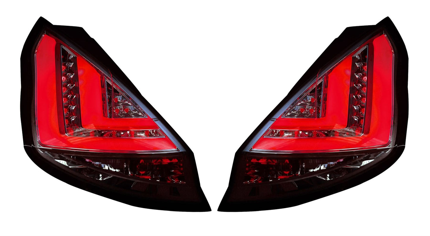 Ford Fiesta Mk7 Pre-Facelift 2008-2012 Clear LED Light Bar Rear Tail Lights