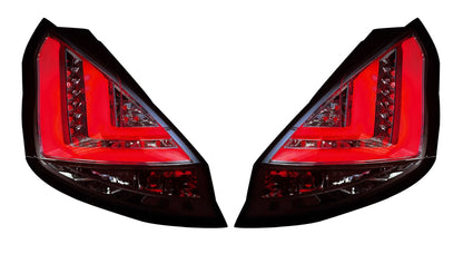 Ford Fiesta Mk7 Pre-Facelift 2008-2012 Clear LED Light Bar Rear Tail Lights