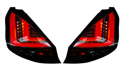 Ford Fiesta Mk7 Facelift 2013-2017 Smoked LED Light Bar Rear Tail Lights