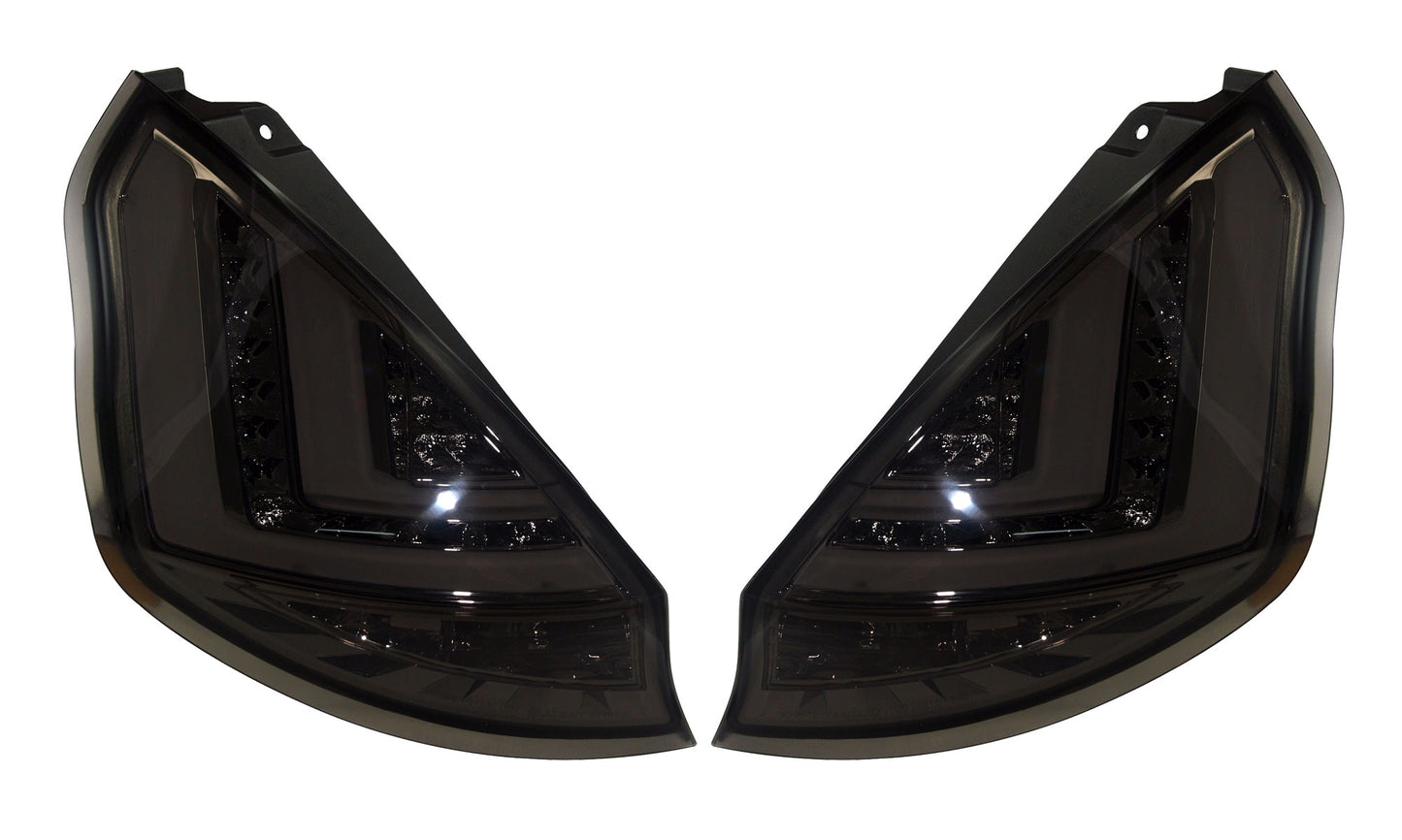 Ford Fiesta Mk7 Facelift 2013-2017 Smoked LED Light Bar Rear Tail Lights