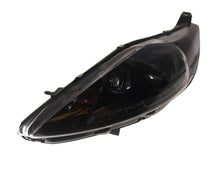 Ford Fiesta Mk7 (2008-2012) Black LED DRL-Style Devil Eye (Audi R8-Style) Headlights With Motors