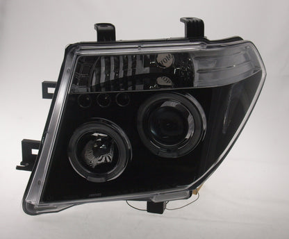Nissan Navara D40 Pathfinder R51 (2005-2010) - Black Angel Eye Headlights.