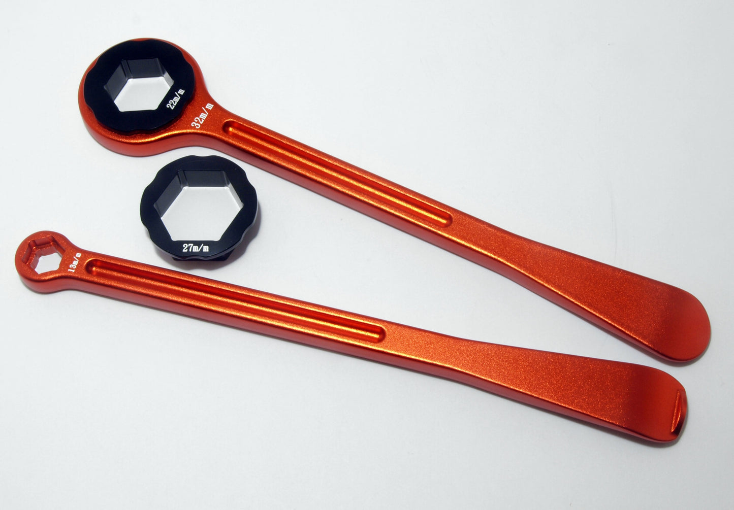 Motorcycle Aluminium Combination Tyre Lever Spanner Set 10/13/22/27/32 mm