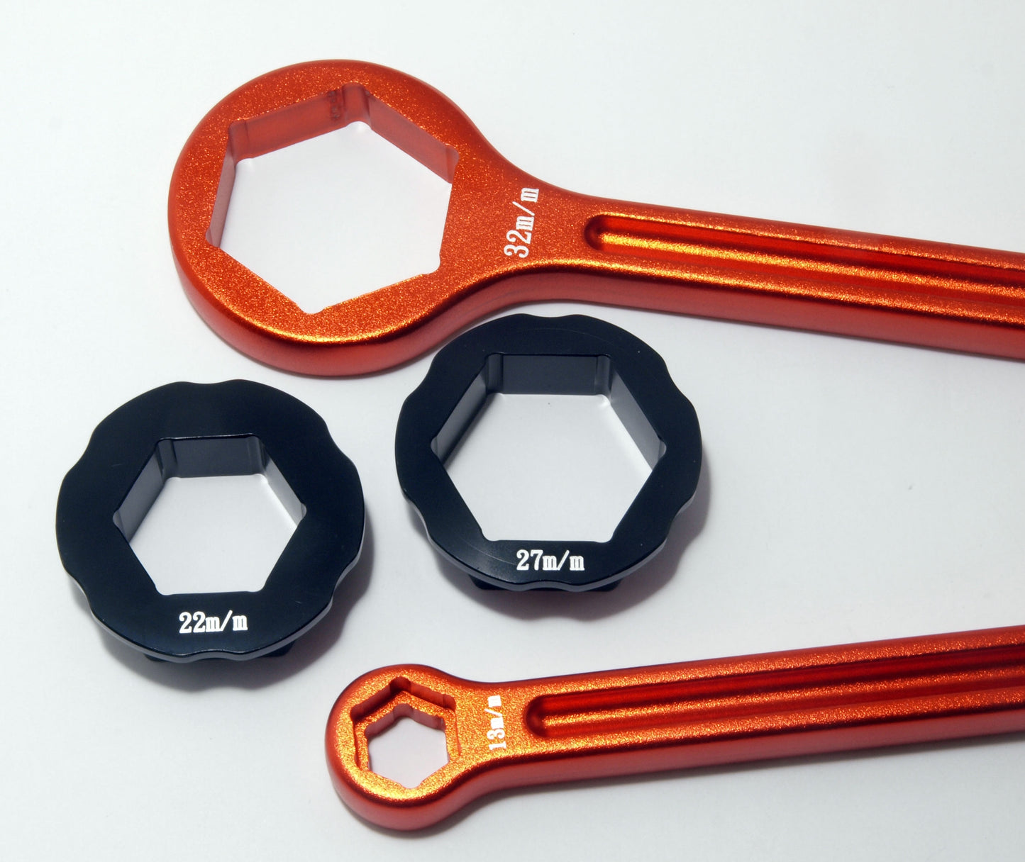 Motorcycle Aluminium Combination Tyre Lever Spanner Set 10/13/22/27/32 mm