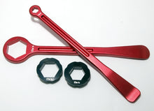 Motorcycle Aluminium Combination Tyre Lever/Spanner Set 10/12/22/27/32 mm