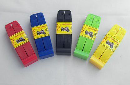 Bicycle Tyre Puncture Repair Kit - Glueless With Nylon Tyre Levers