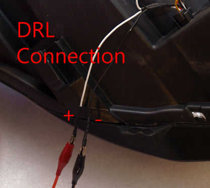 Vauxhall Astra J Mk 6 (2010 To 2015) Black DRL Light Bar Headlights