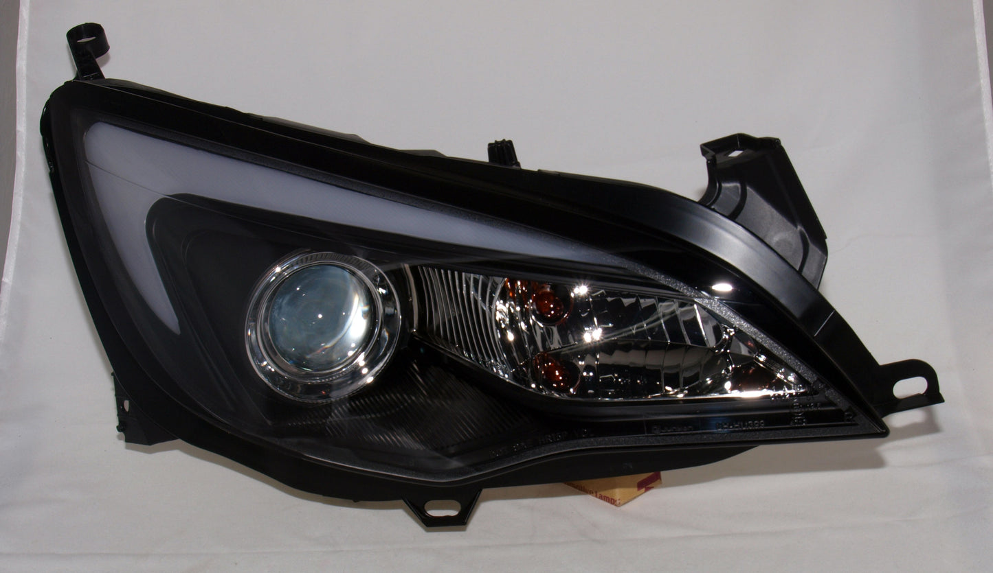 Vauxhall Astra J Mk 6 (2010 To 2015) Black DRL Light Bar Headlights