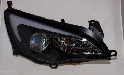 Vauxhall Astra J Mk 6 (2010 To 2015) Black DRL Light Bar Headlights