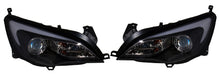 Vauxhall Astra J Mk 6 (2010 To 2015) Black DRL Light Bar Headlights