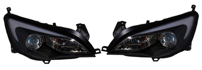 Vauxhall Astra J Mk 6 (2010 To 2015) Black DRL Light Bar Headlights