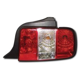 FORD MUSTANG (05-) TAIL LIGHTS - CRYSTAL RED/CLEAR